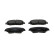 Brake pad set, disc brake FDB5348 Ferodo