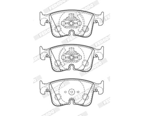 Brake pad set, disc brake FDB5349 Ferodo, Image 3