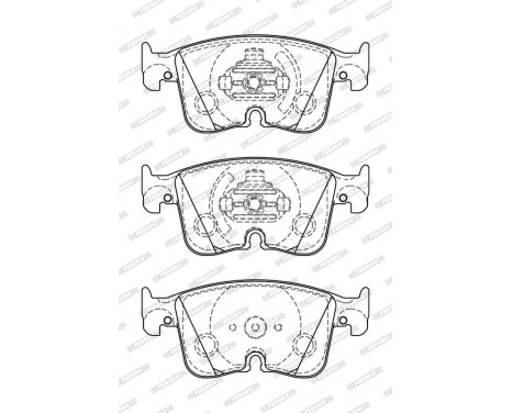 Brake pad set, disc brake FDB5349 Ferodo, Image 2