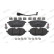 Brake pad set, disc brake FDB5350 Ferodo