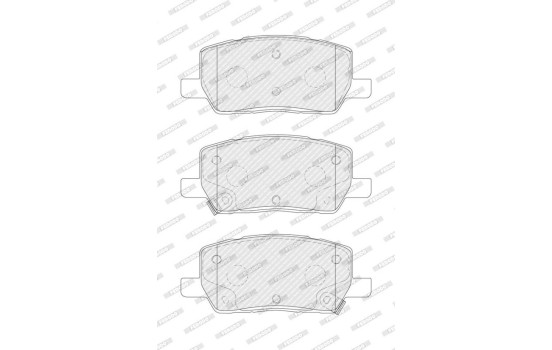 Brake pad set, disc brake FDB5351 Ferodo, Image 2