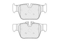 Brake pad set, disc brake FDB5354 Ferodo