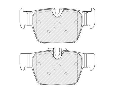 Brake pad set, disc brake FDB5354 Ferodo