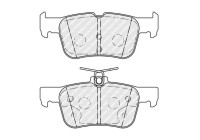 Brake pad set, disc brake FDB5355 Ferodo