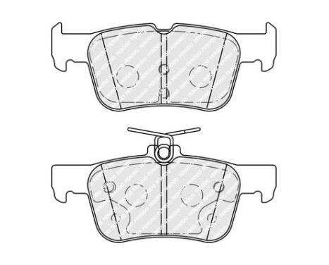 Brake pad set, disc brake FDB5355 Ferodo