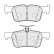Brake pad set, disc brake FDB5355 Ferodo