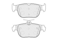 Brake pad set, disc brake FDB5356 Ferodo