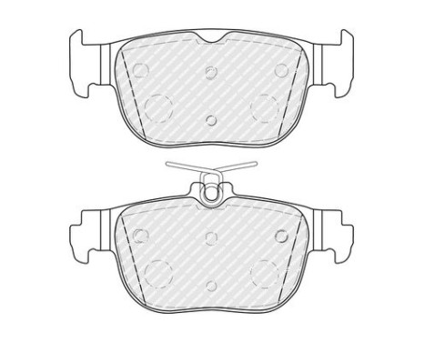 Brake pad set, disc brake FDB5356 Ferodo