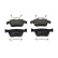 Brake pad set, disc brake FDB5357 Ferodo