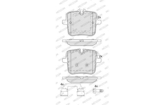Brake pad set, disc brake FDB5362 Ferodo, Image 2