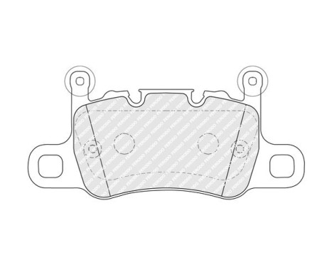 Brake pad set, disc brake FDB5365 Ferodo