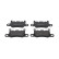 Brake pad set, disc brake FDB5365 Ferodo