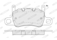 Brake pad set, disc brake FDB5366 Ferodo
