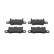 Brake pad set, disc brake FDB5366 Ferodo