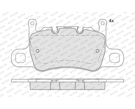 Brake pad set, disc brake FDB5366 Ferodo, Image 2