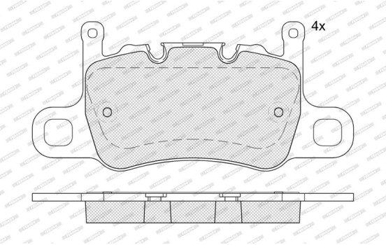 Brake pad set, disc brake FDB5366 Ferodo, Image 2