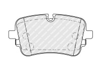 Brake pad set, disc brake FDB5367 Ferodo