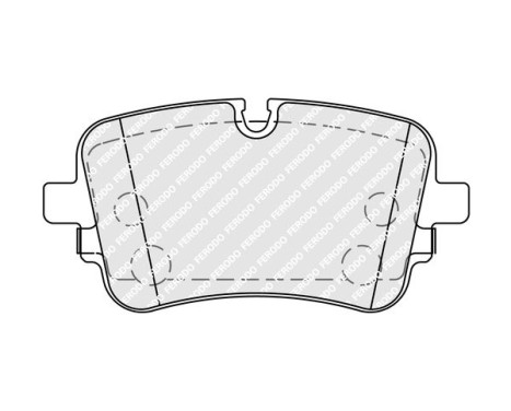 Brake pad set, disc brake FDB5367 Ferodo, Image 2