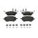 Brake pad set, disc brake FDB5370 Ferodo