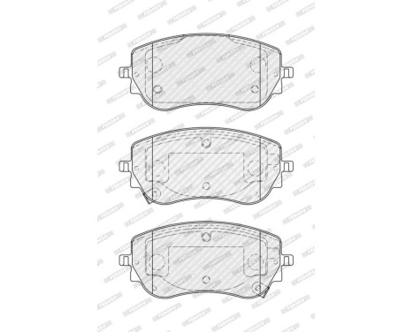 Brake pad set, disc brake FDB5370 Ferodo, Image 2