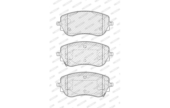 Brake pad set, disc brake FDB5370 Ferodo, Image 2