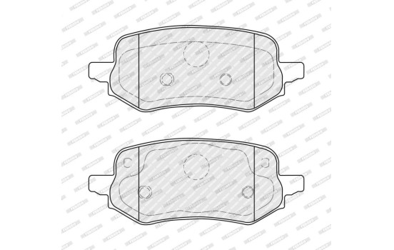 Brake pad set, disc brake FDB5371 Ferodo, Image 2