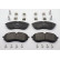 Brake pad set, disc brake FDB5372 Ferodo
