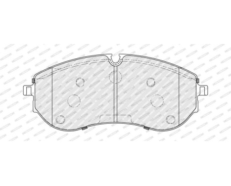 Brake pad set, disc brake FDB5372 Ferodo, Image 2