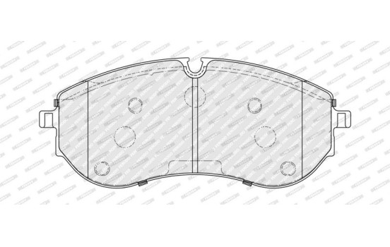 Brake pad set, disc brake FDB5372 Ferodo, Image 2