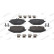 Brake pad set, disc brake FDB5375 Ferodo