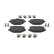 Brake pad set, disc brake FDB5375 Ferodo