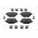 Brake pad set, disc brake FDB5378 Ferodo