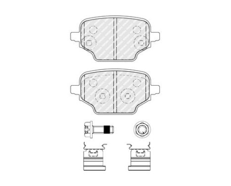 Brake pad set, disc brake FDB5378 Ferodo, Image 2