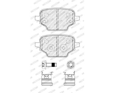 Brake pad set, disc brake FDB5378 Ferodo, Image 3