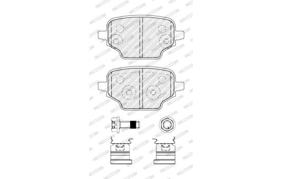 Brake pad set, disc brake FDB5378 Ferodo, Image 3
