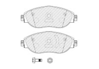 Brake pad set, disc brake FDB5380 Ferodo