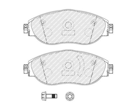 Brake pad set, disc brake FDB5380 Ferodo, Image 2