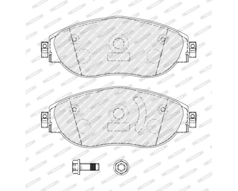 Brake pad set, disc brake FDB5380 Ferodo, Image 3