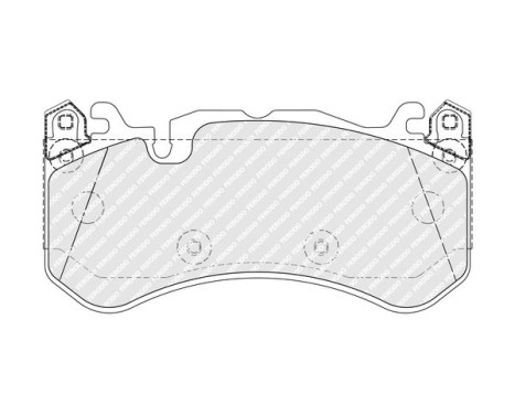 Brake pad set, disc brake FDB5381 Ferodo