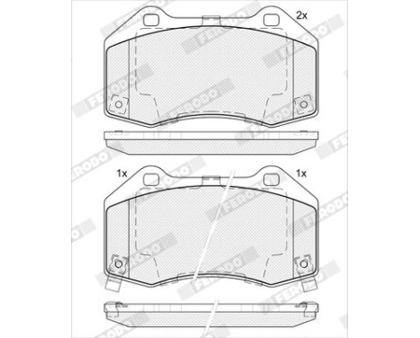 Brake pad set, disc brake FDB5382 Ferodo, Image 3