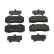 Brake pad set, disc brake FDB5382 Ferodo