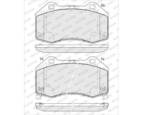 Brake pad set, disc brake FDB5382 Ferodo, Image 3