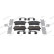 Brake pad set, disc brake FDB5383 Ferodo