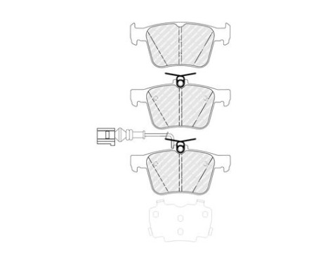 Brake pad set, disc brake FDB5384 Ferodo, Image 3