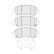Brake pad set, disc brake FDB5386 Ferodo