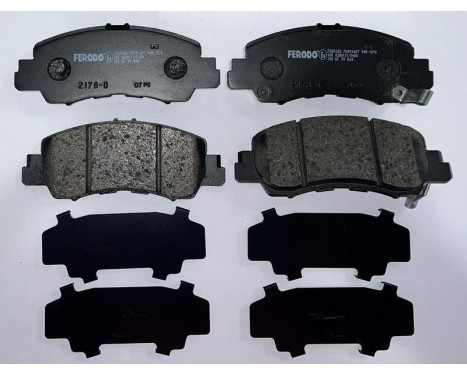Brake pad set, disc brake FDB5386 Ferodo