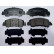 Brake pad set, disc brake FDB5386 Ferodo