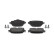 Brake pad set, disc brake FDB5387 Ferodo