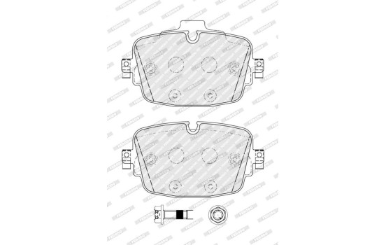 Brake pad set, disc brake FDB5387 Ferodo, Image 2