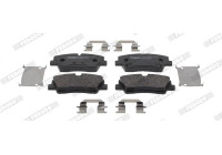 Brake pad set, disc brake FDB5391 Ferodo